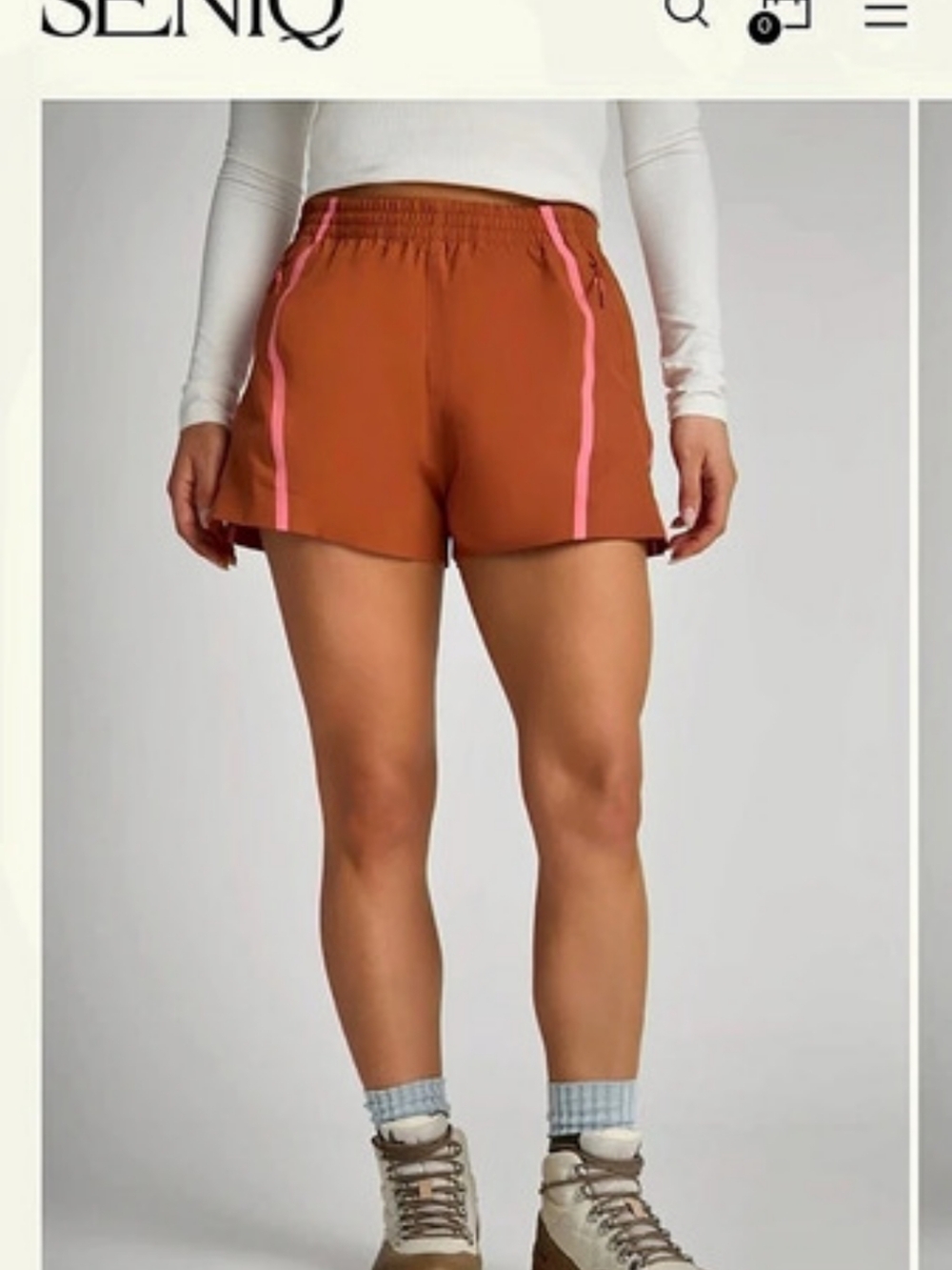 SENIQ Tectonic Shorts in Chai Size L